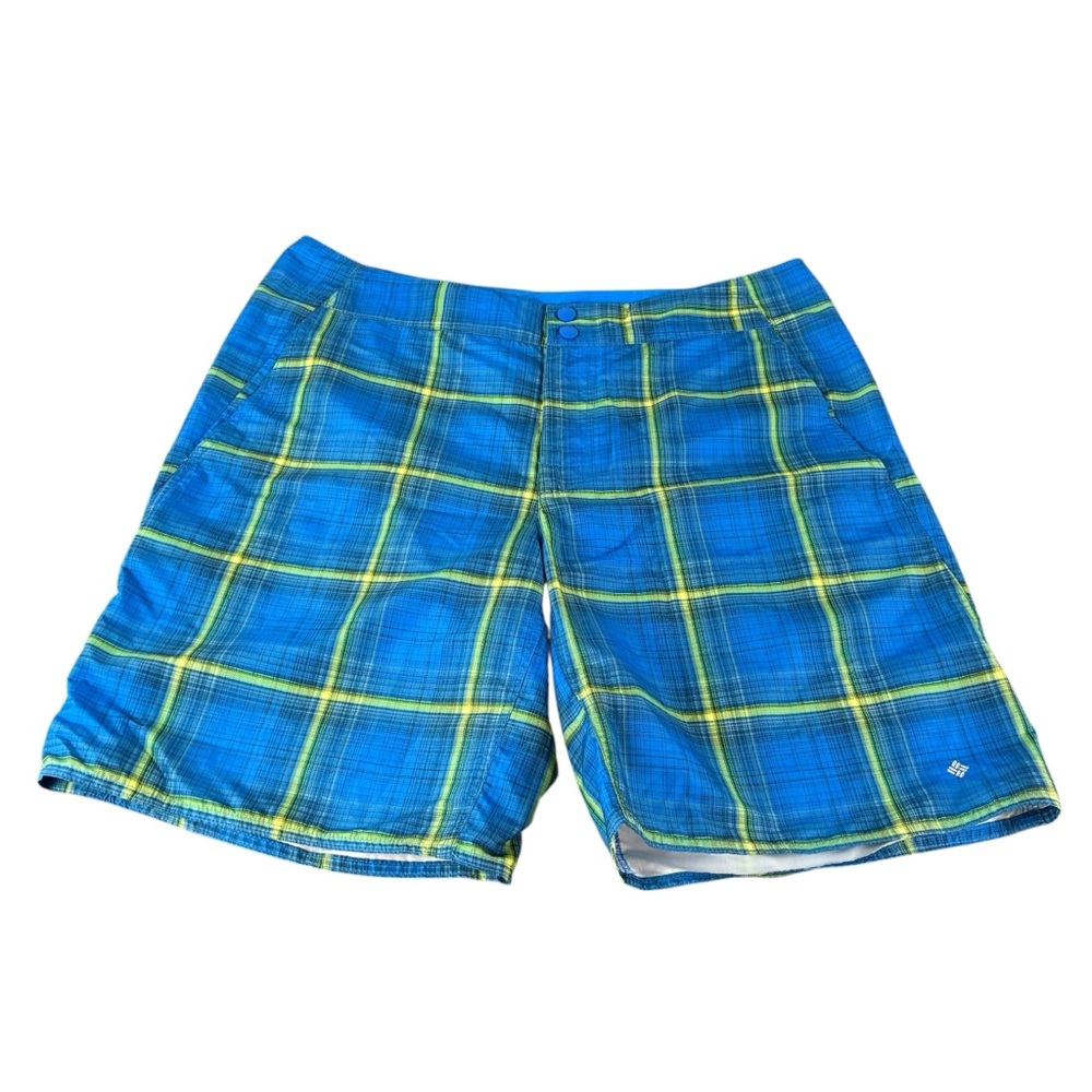 Columbia Trunk Shorts Mens 40 Blue PFG Omni Shield Boardshort Outdoor Beach (343